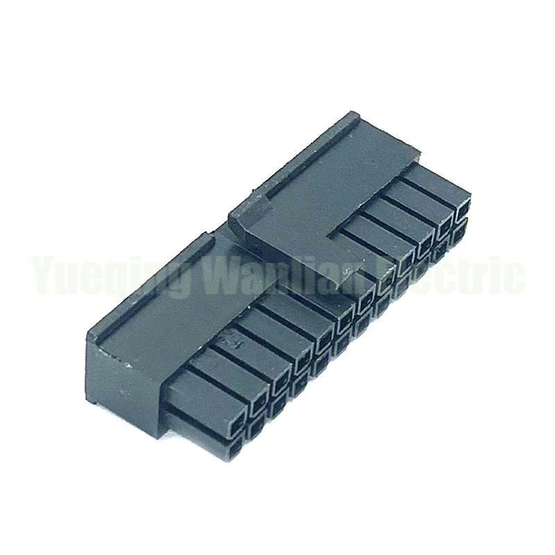 24 PIN 5557 preto masculino para PC computador ATX placa-mãe conector de alimentação casca de plástico