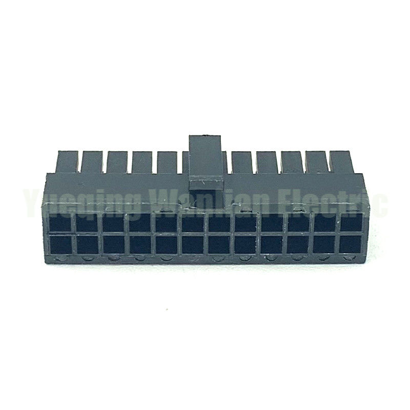 24 PIN 5557 preto masculino para PC computador ATX placa-mãe conector de alimentação casca de plástico