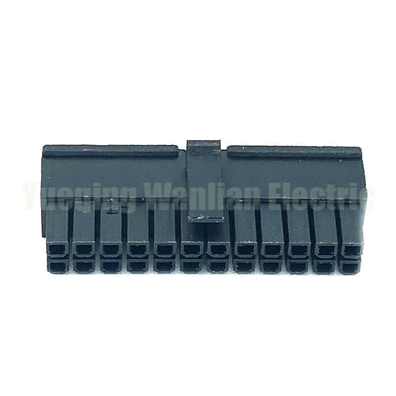 24 PIN 5557 preto masculino para PC computador ATX placa-mãe conector de alimentação casca de plástico