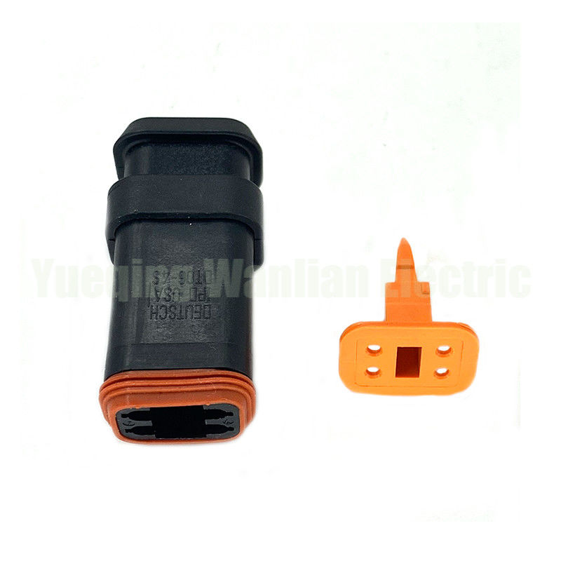 4 pin DT06-4S-EP11 plugue elétrico de plástico conector de cabos de arnês de fiação à prova d'água conector de cabo Female Connector With Long End Cap