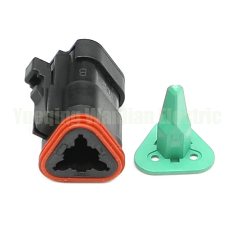 3 pin DEUTSCH Conectores para automóveis DT06-3S-E005 AT06-3S-EC01BLK Série DT plana