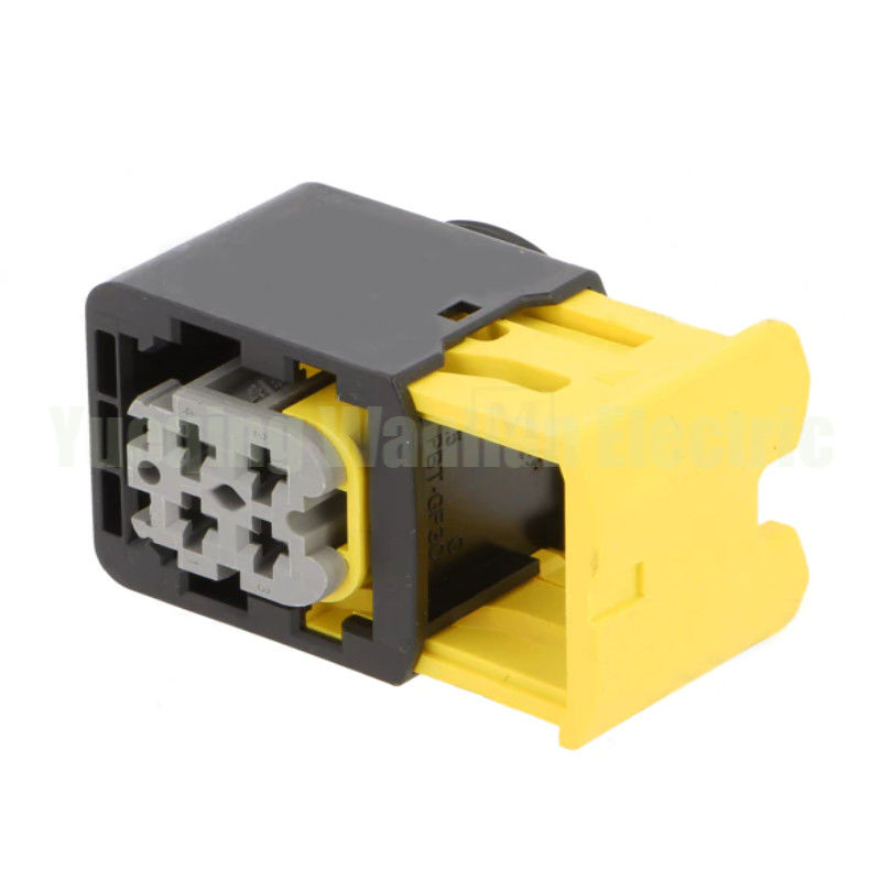 4 pin HDSCS conector 2-1418390-1 preto Shell cinza chave à prova d'água conector feminino