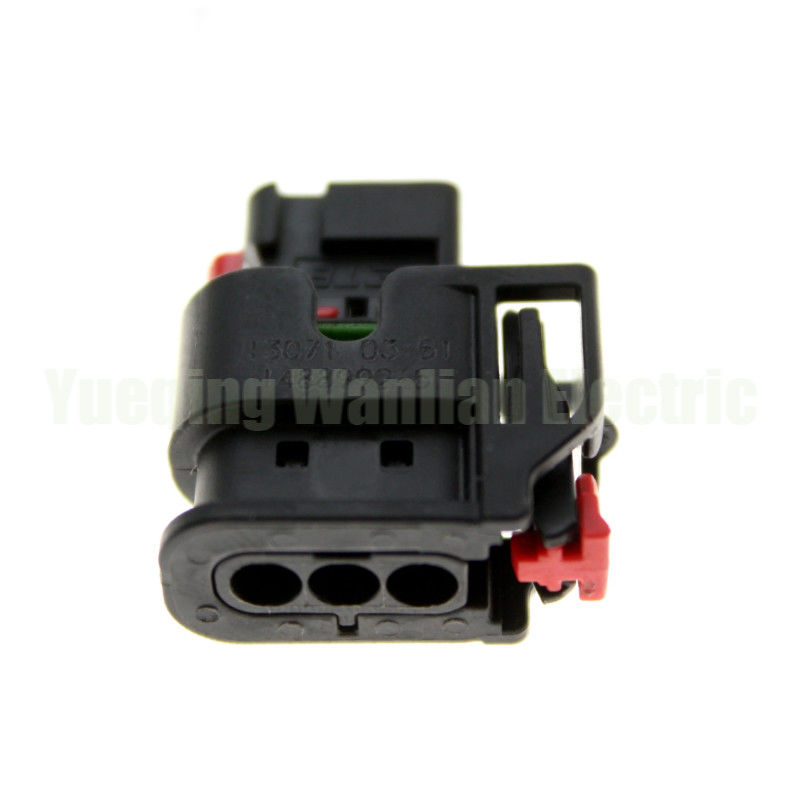 3 Pin 1488992-5 1.2 Série Auto Waterproof Plug AC Assembly Conector elétrico preto cabo de fiação Socket