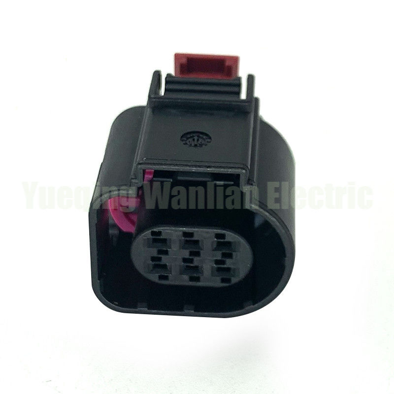 6 Pin 4H0973713 Elemento de controlo da válvula de aceleração Sensor de temperatura automático Conector de deflação