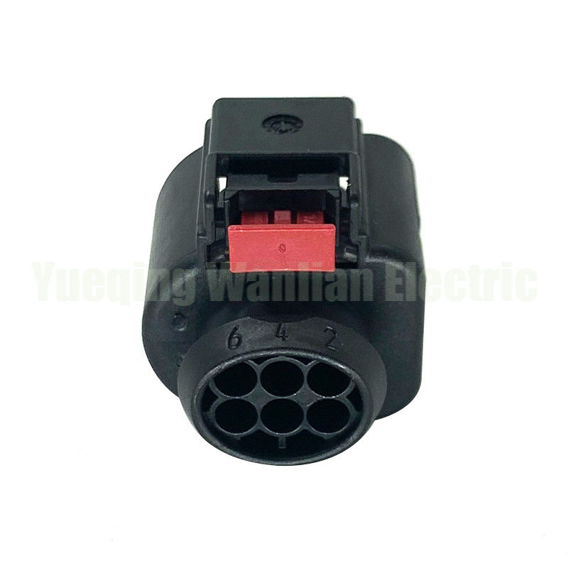6 Pin 4H0973713 Elemento de controlo da válvula de aceleração Sensor de temperatura automático Conector de deflação