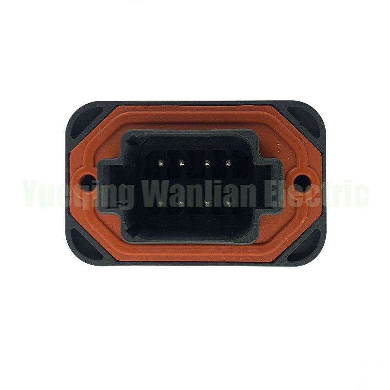 8 pin DT15-8PB Conector impermeável automóvel suporte de pin direito conector de tomada final do painel de solda PCB