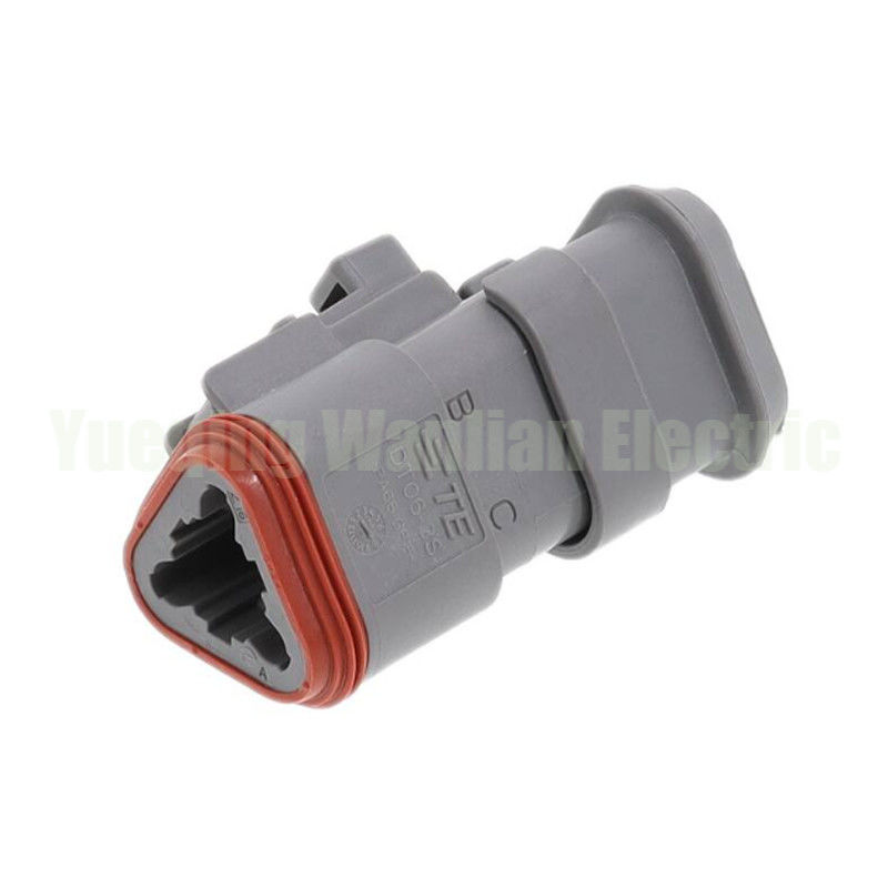 3 pinos DT06-3S-CE04 Conector Automóvel Cobertura de cauda plana Conector de arnês de fiação plug-in à prova d'água WL3032T3-1.6-21