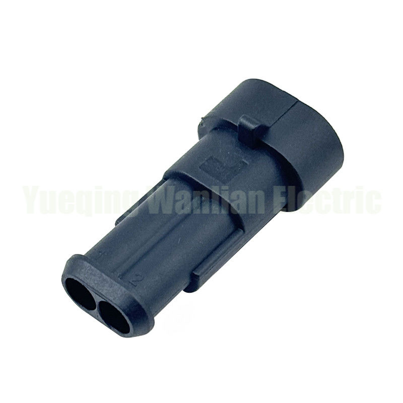 2 Pin 282104-1 Conector para automóveis Casas de conectores de série 1.5 pretas