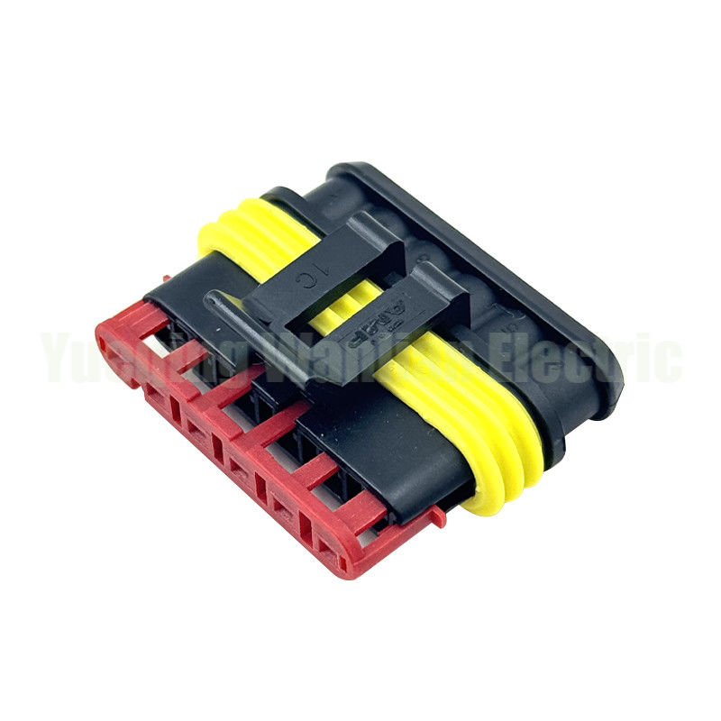 6 Pin 282090-1 Socket Circular Superseal Crimp sem contatos Conector de fio automático